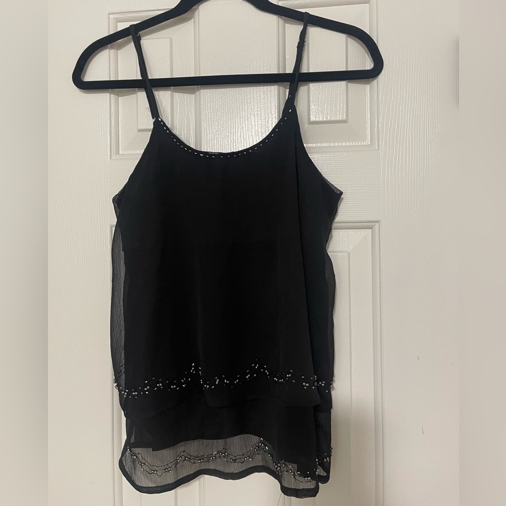 Live 4 Truth Embellished Black Tank M